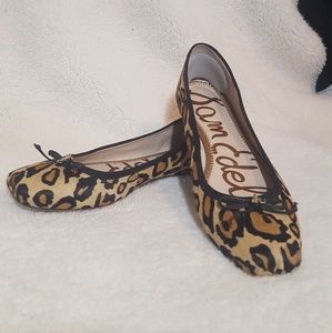 Same Edelman Leopard Print  Ballet Flats 9.5